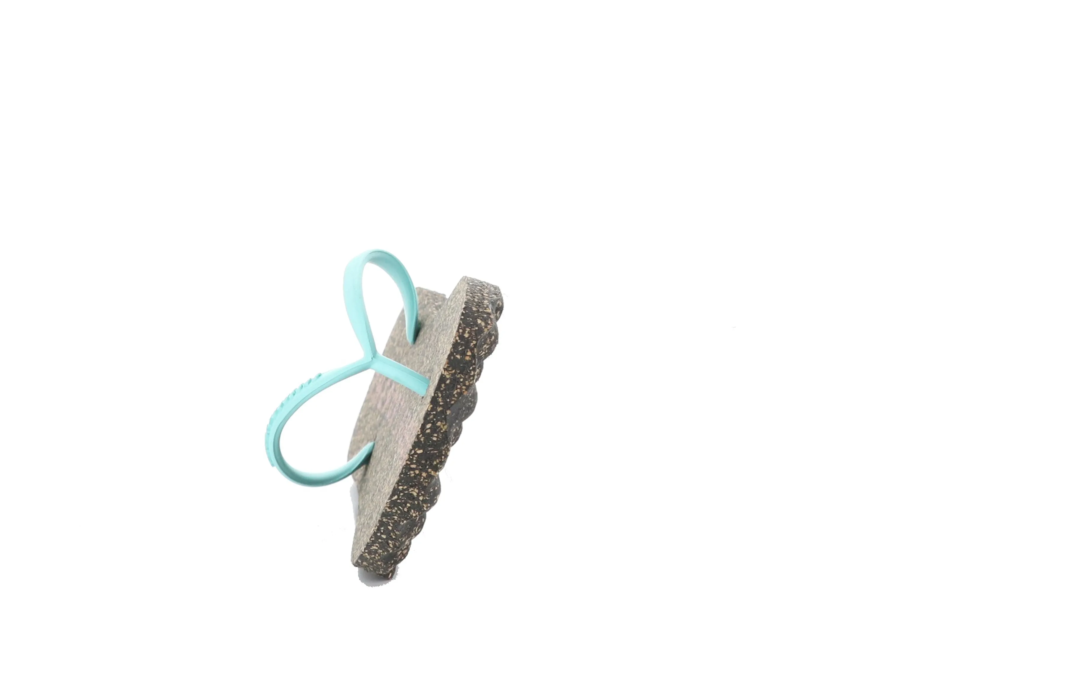 BASE_M Green Rubber Strap Beach Flip-Flops