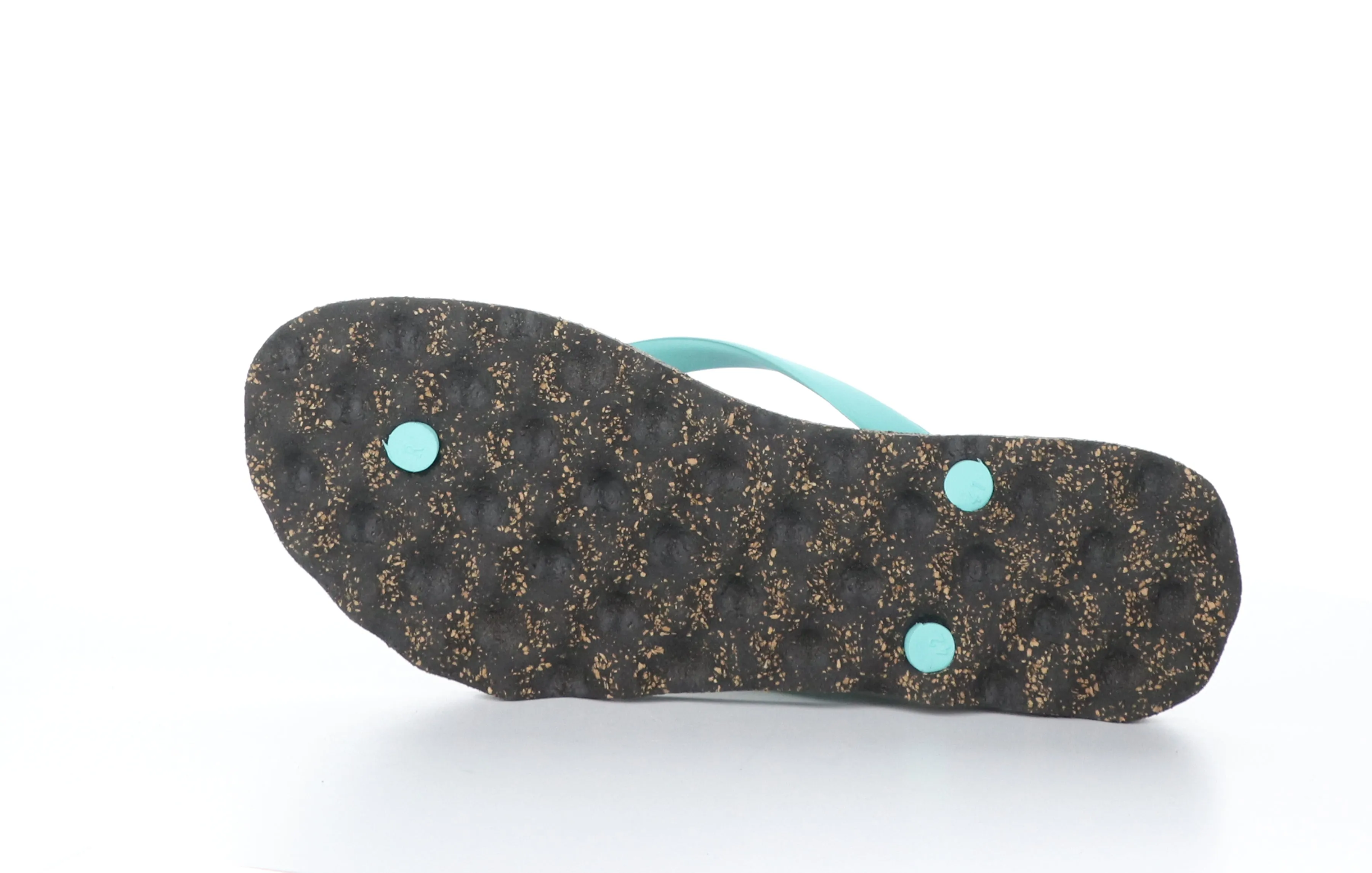 BASE_M Green Rubber Strap Beach Flip-Flops
