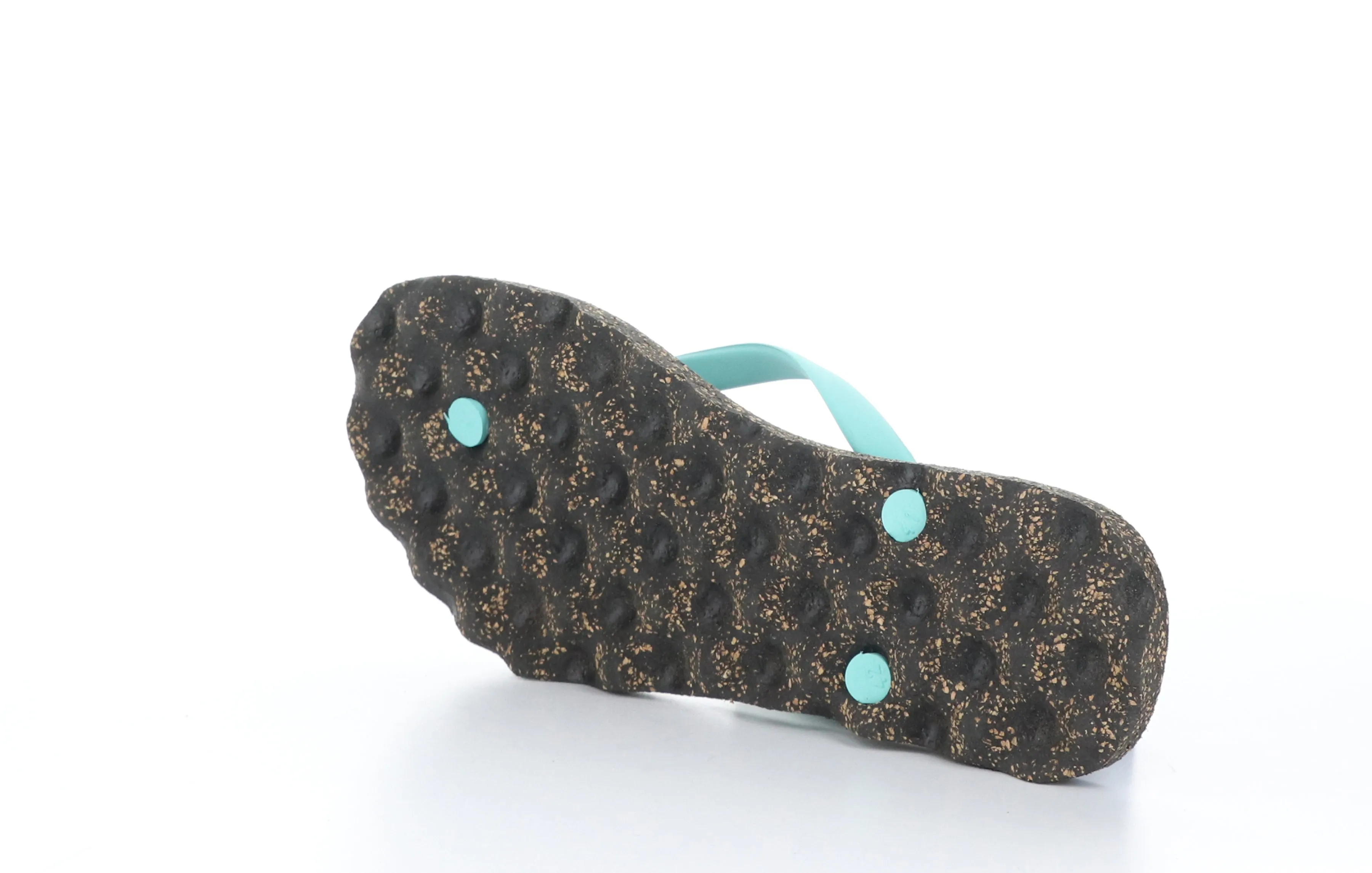 BASE_M Green Rubber Strap Beach Flip-Flops