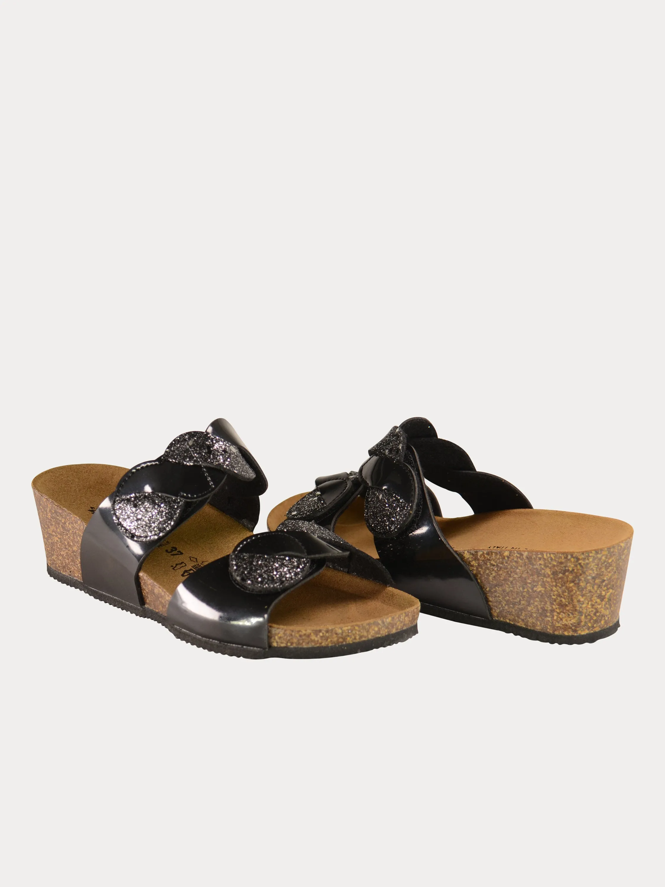 Biochic Women's Elevated Heels Slider Sandals