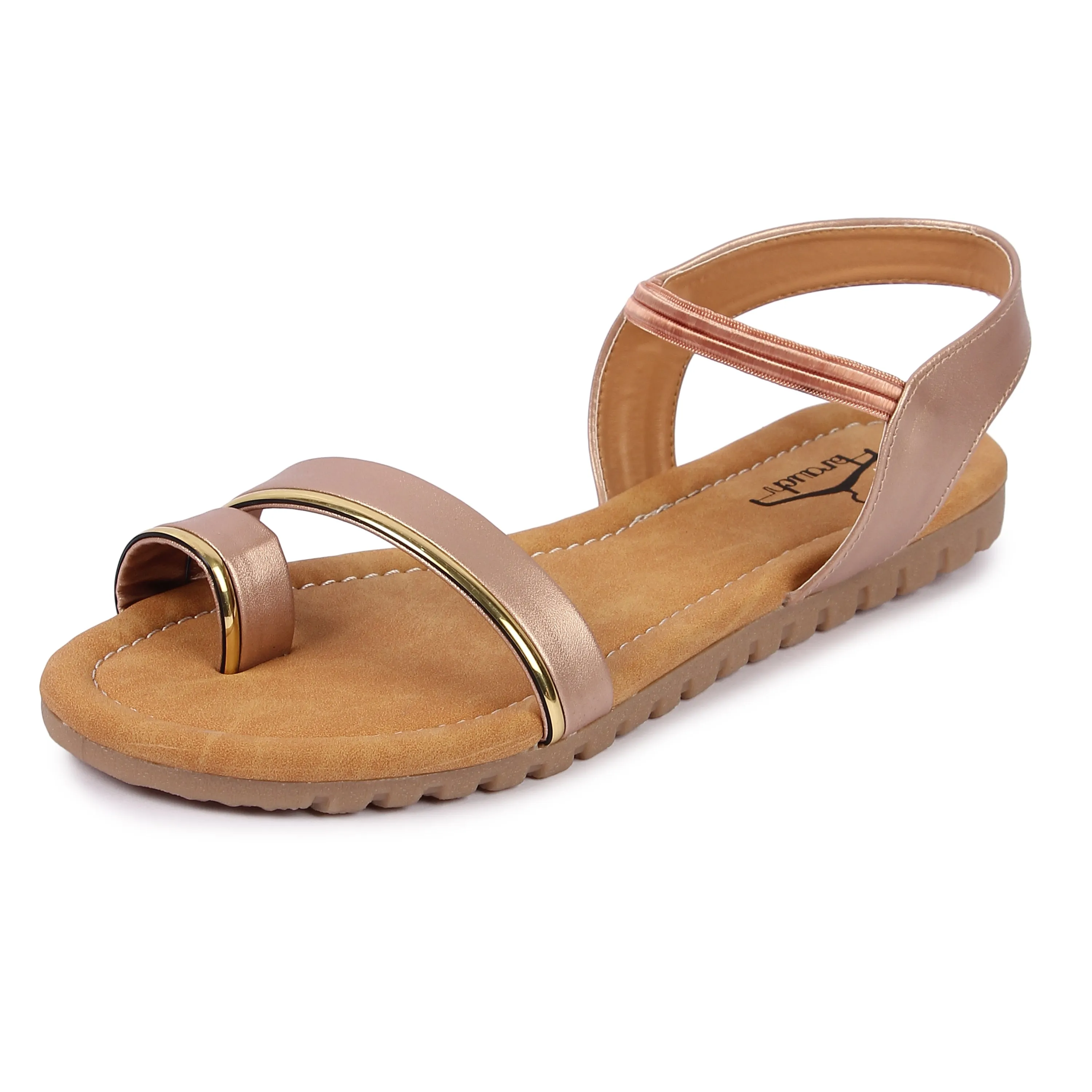 Brauch Women's Pink Thumb Strap Sandal