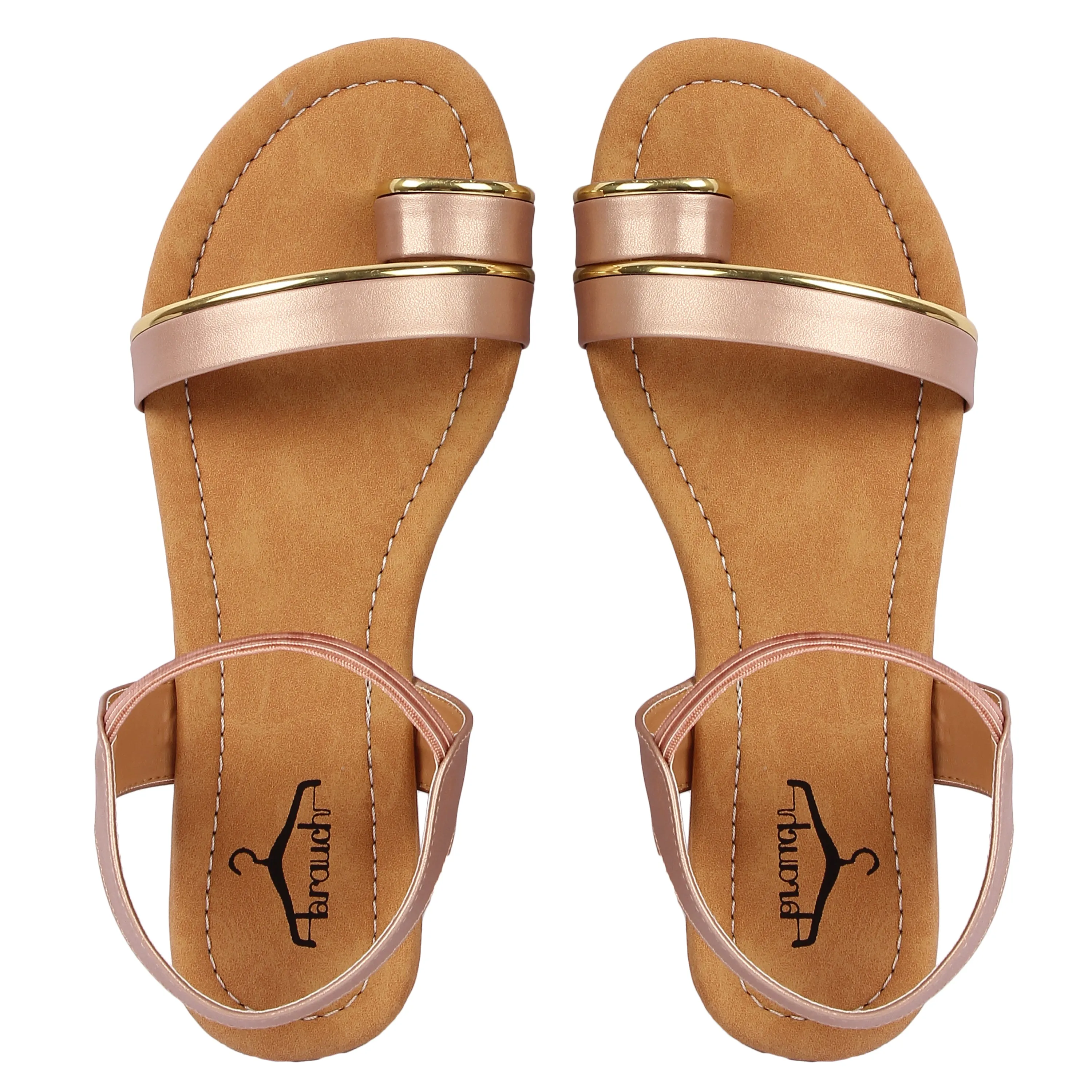 Brauch Women's Pink Thumb Strap Sandal