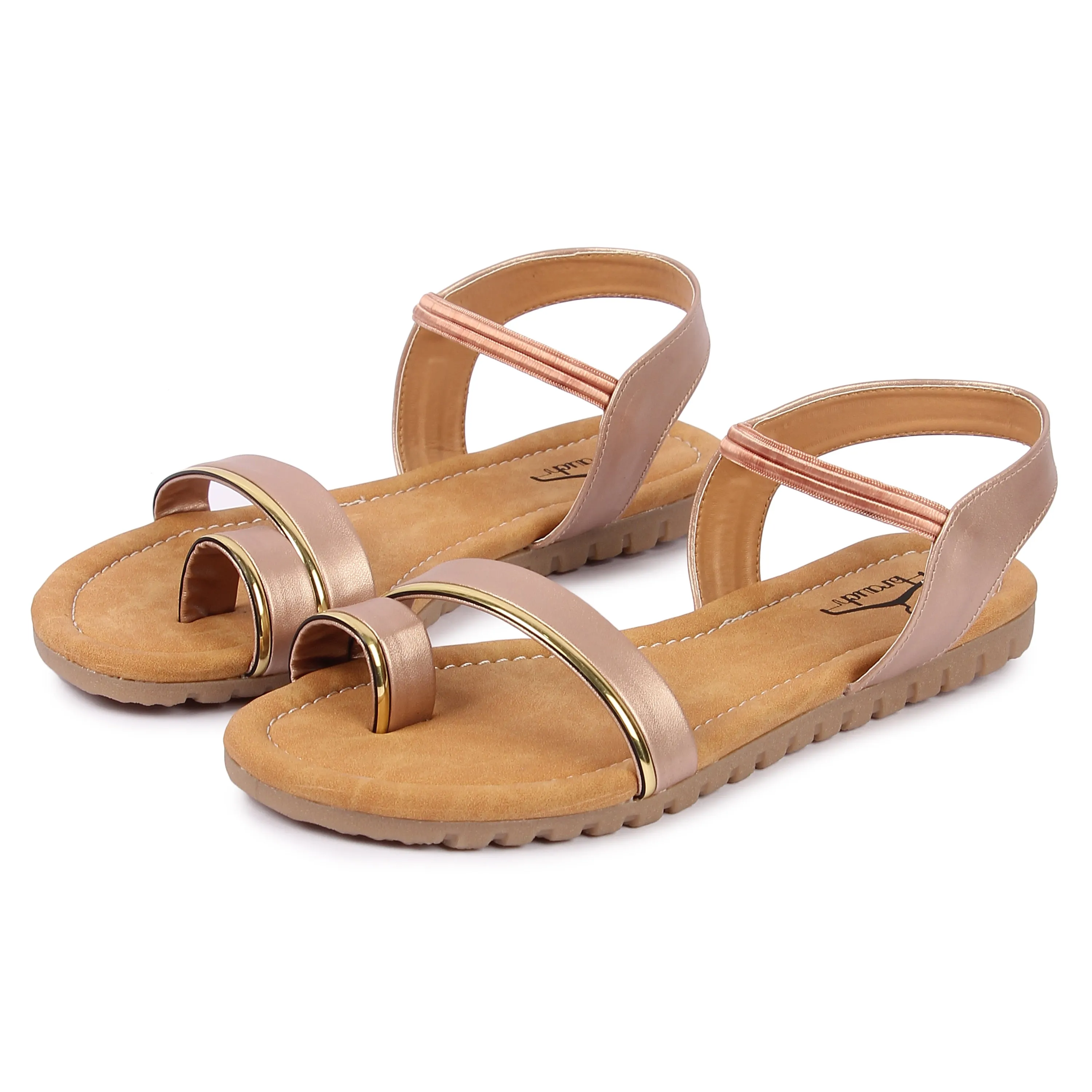 Brauch Women's Pink Thumb Strap Sandal