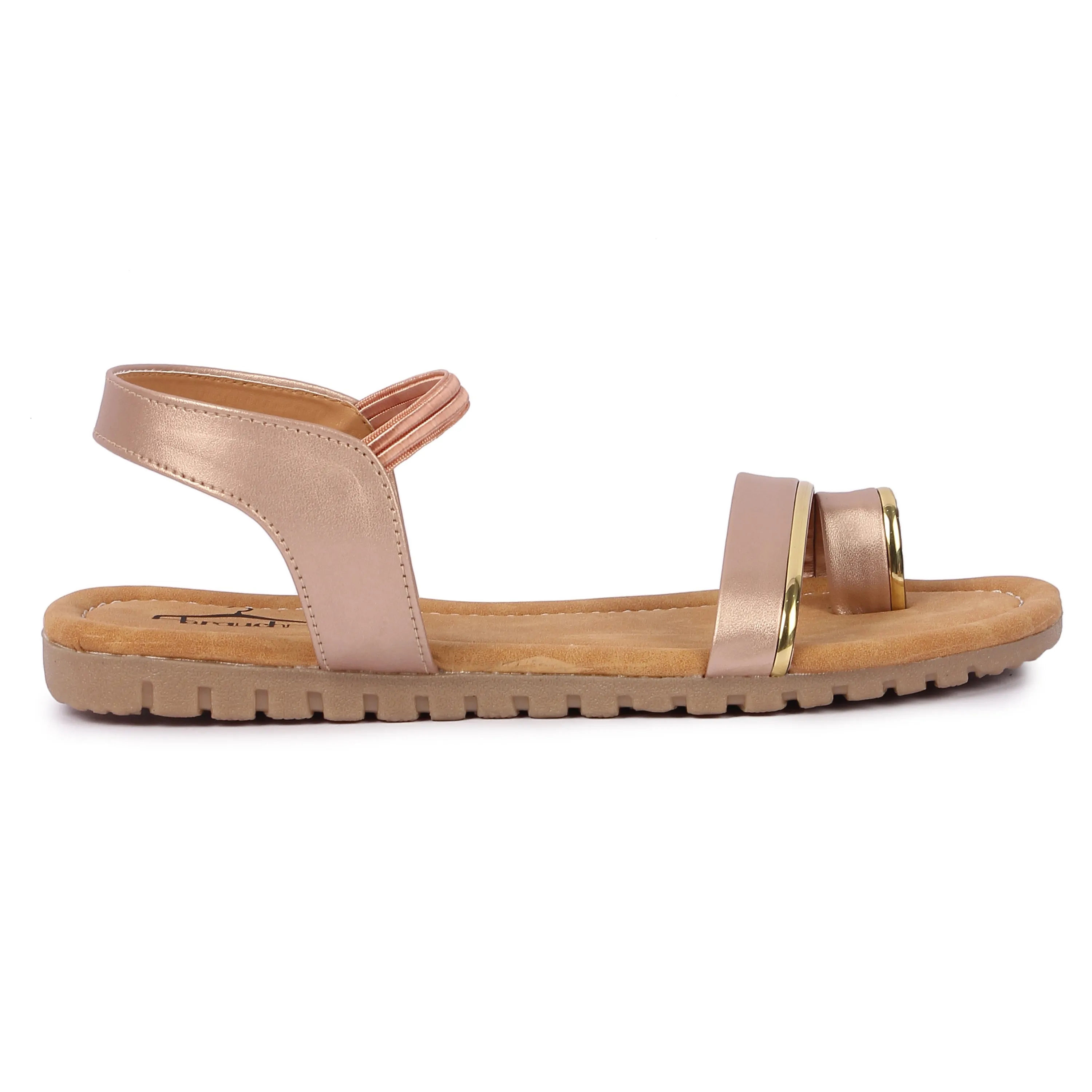 Brauch Women's Pink Thumb Strap Sandal