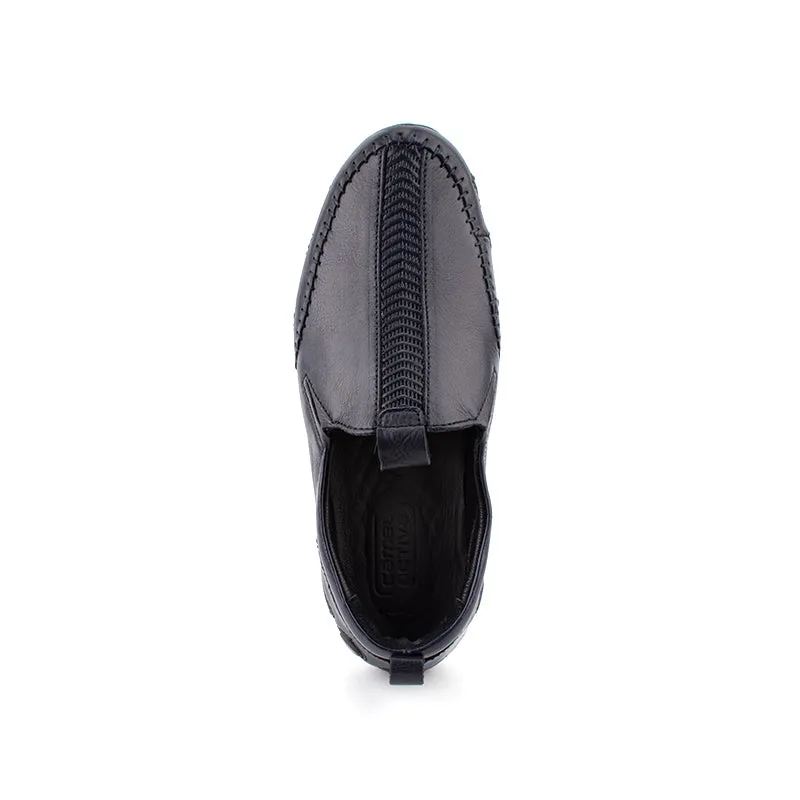 camel active Soft Leather Slip On Shoes Men Navy REMIZ 872309-AM2SV-43
