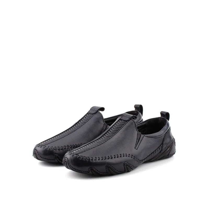 camel active Soft Leather Slip On Shoes Men Navy REMIZ 872309-AM2SV-43