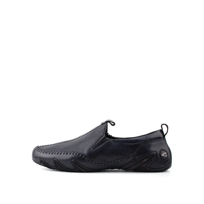 camel active Soft Leather Slip On Shoes Men Navy REMIZ 872309-AM2SV-43