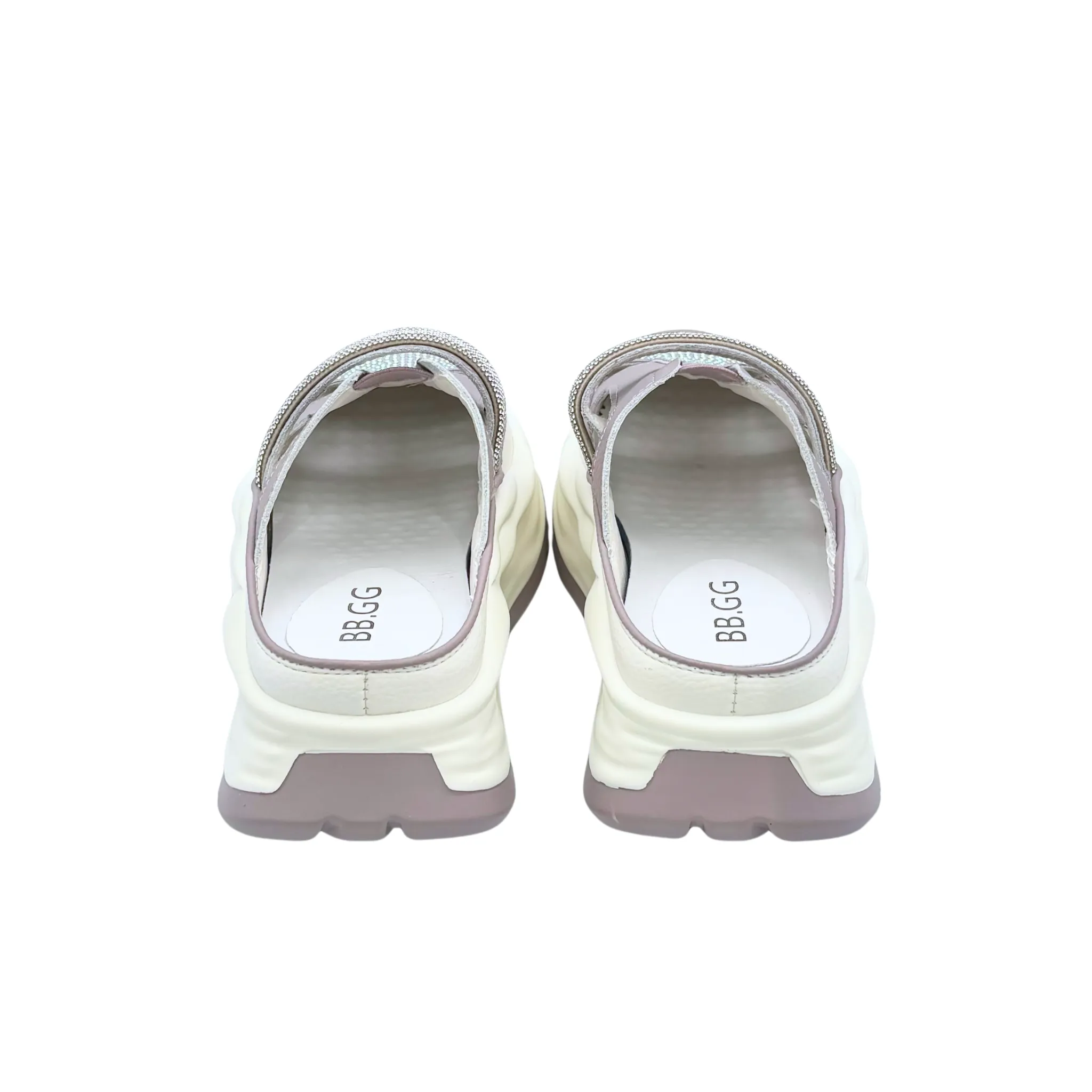 Casual Bling Platform Half Slippers