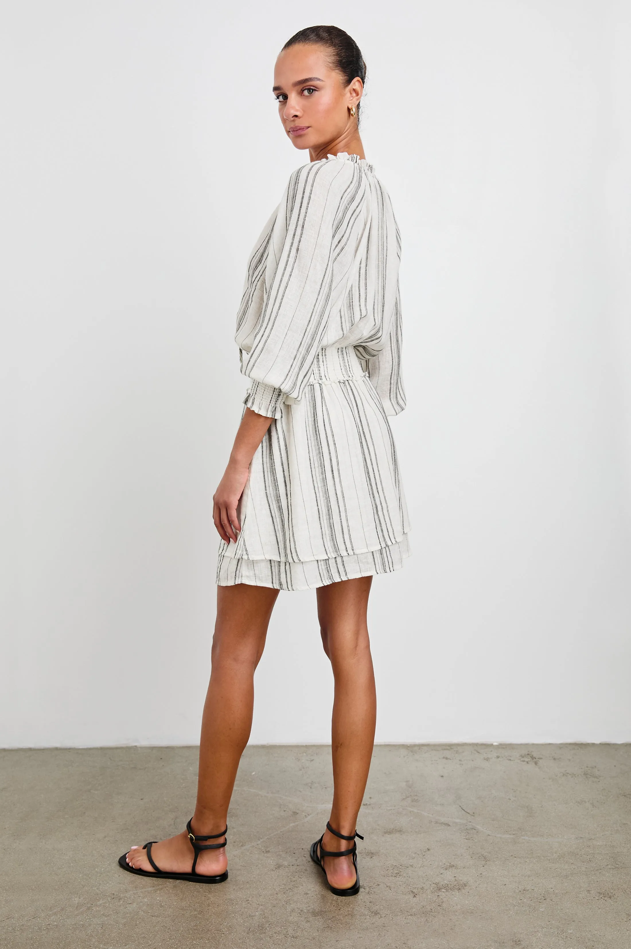 CRYSTAL DRESS - BASQUE STRIPE