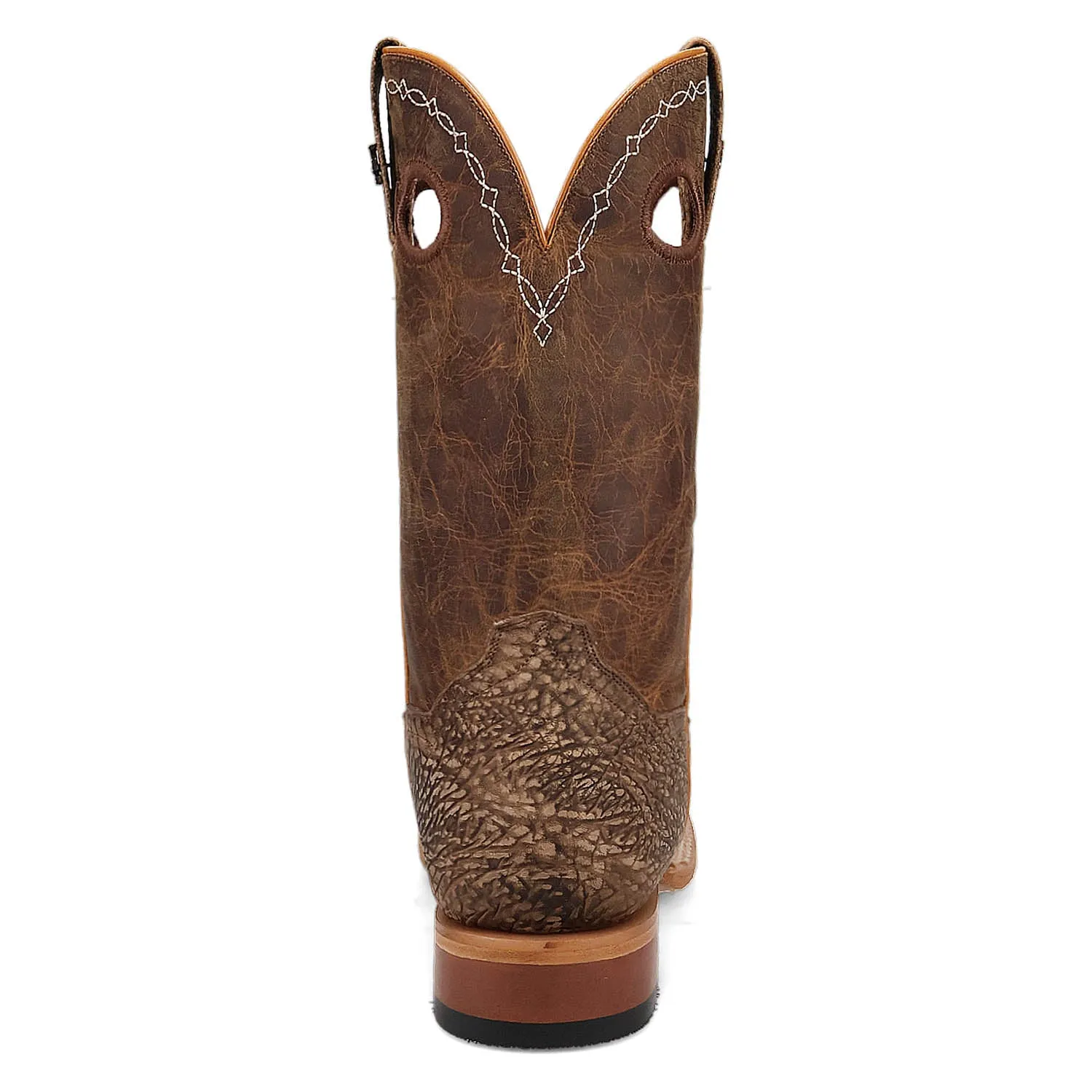 Dan Post Mens Murray Brown Bison Leather Cowboy Boots