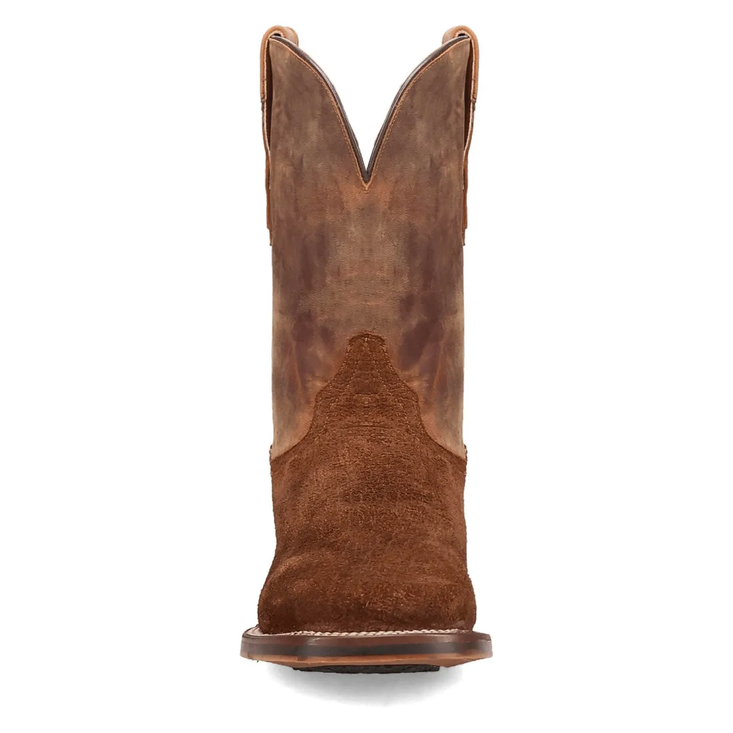 Dan Post Mens Snyder Tan/Brown Leather Cowboy Boots