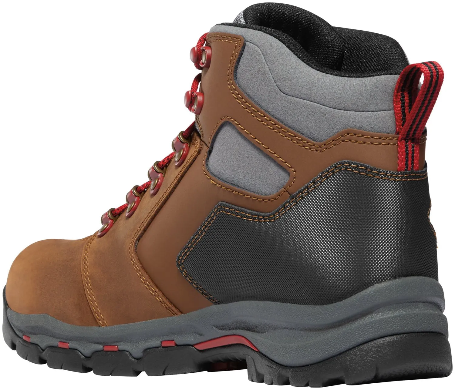 Danner Mens Vicious Brown/Red Leather Work Boots