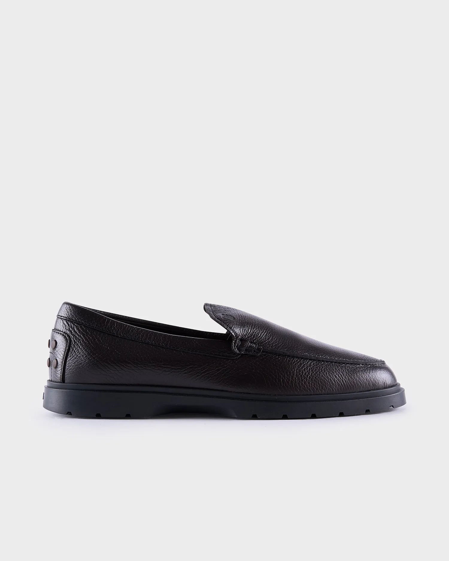 Dark Brown Leather Loafers