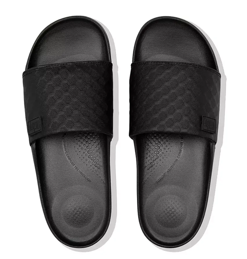 FitFlop Iqushion Slides - Black