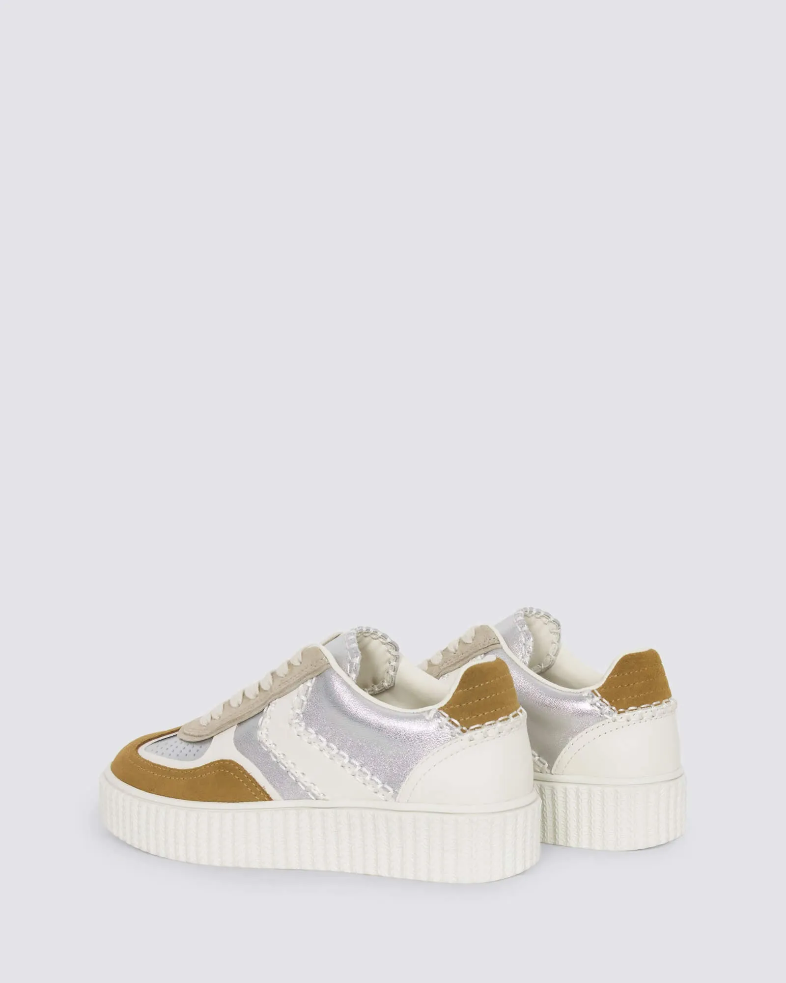 FLEETWOOD SNEAKERS SILVER LEATHER