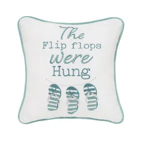 Flip Flops Were Hung Mini Pillow