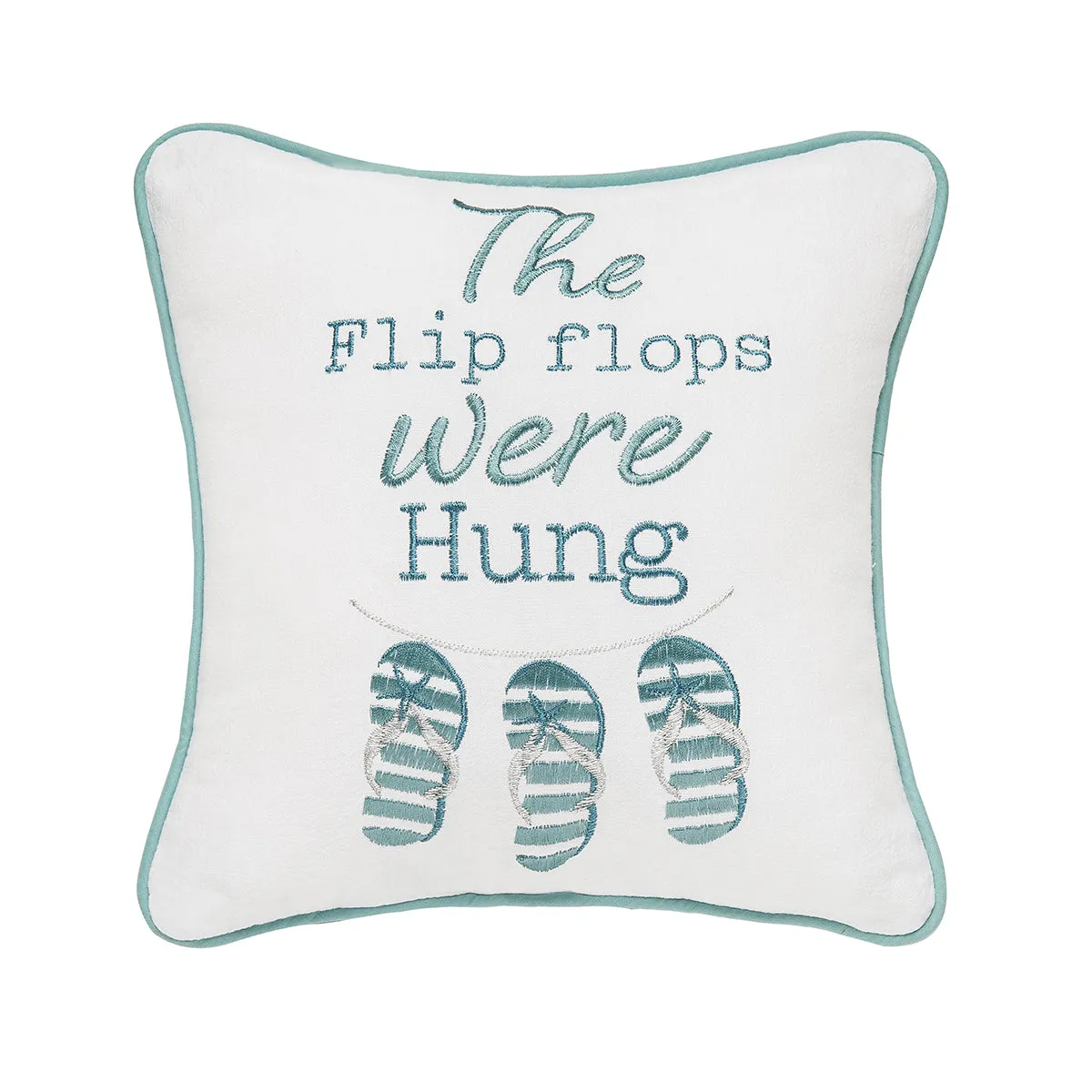 Flip Flops Were Hung Mini Pillow
