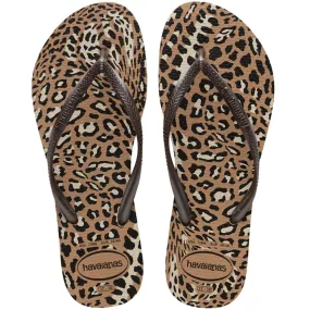 Havaianas Womens Slim Animals Print Flip Flops