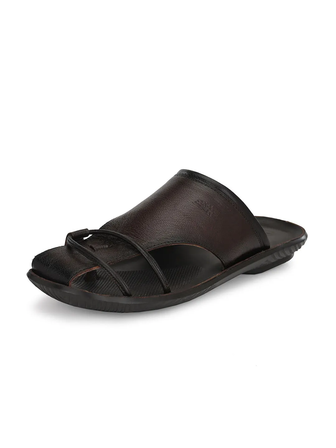 HITZ9766 Men's Totone Leather Daily Wear Open Slipper