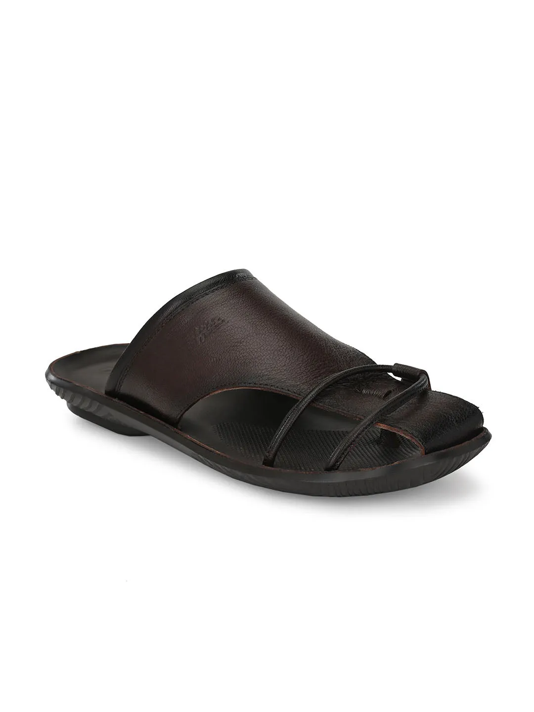 HITZ9766 Men's Totone Leather Daily Wear Open Slipper