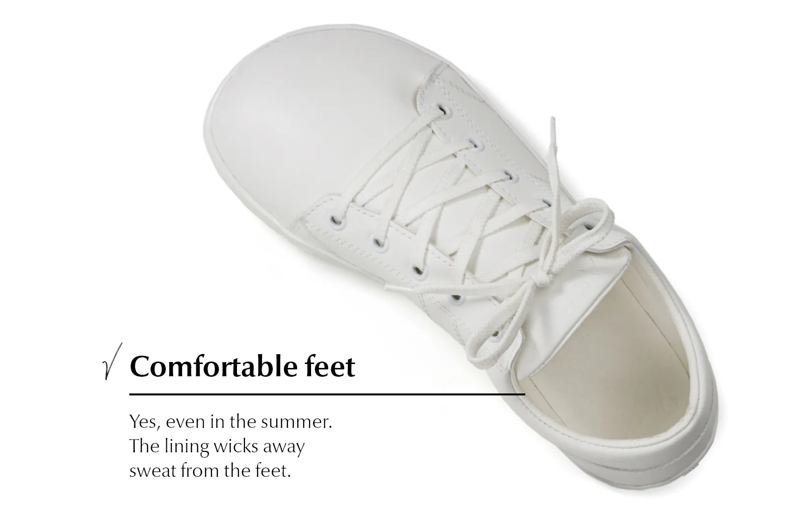 Men’s Vida Comfort white sneakers