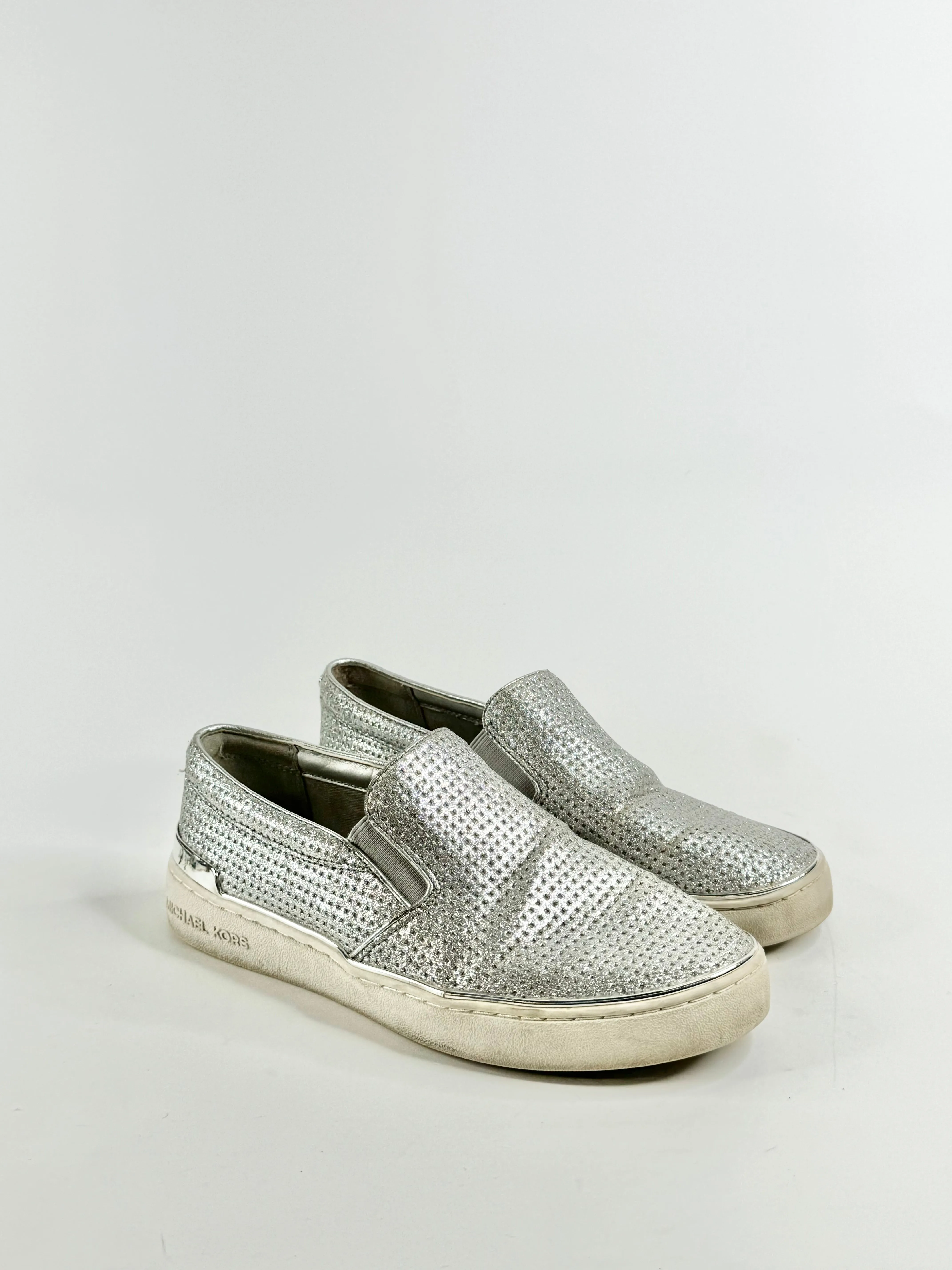 Michael by Michael Kors Silver Slip Ons - EU37