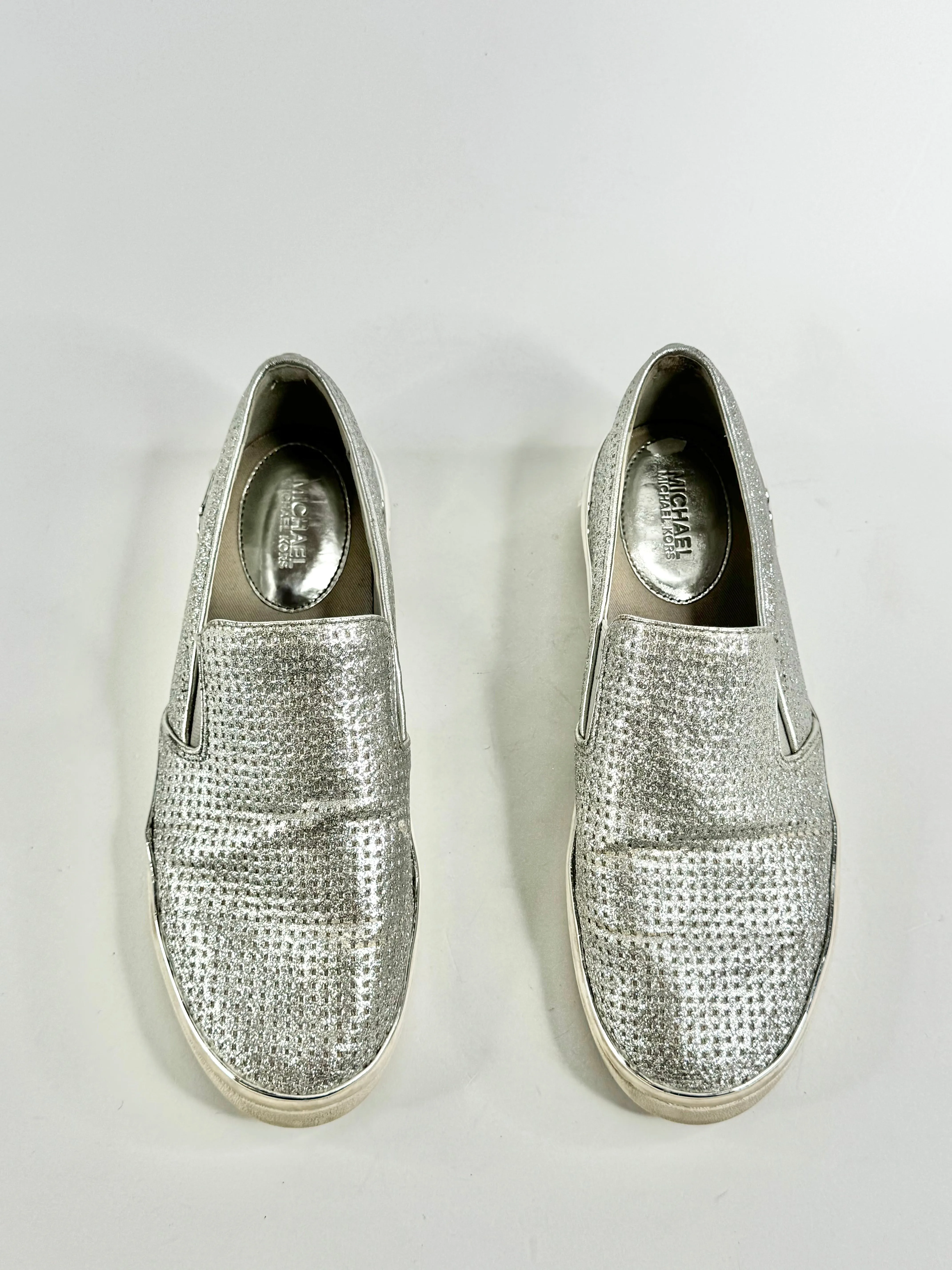 Michael by Michael Kors Silver Slip Ons - EU37