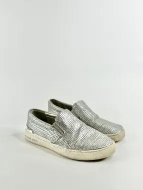 Michael by Michael Kors Silver Slip Ons - EU37