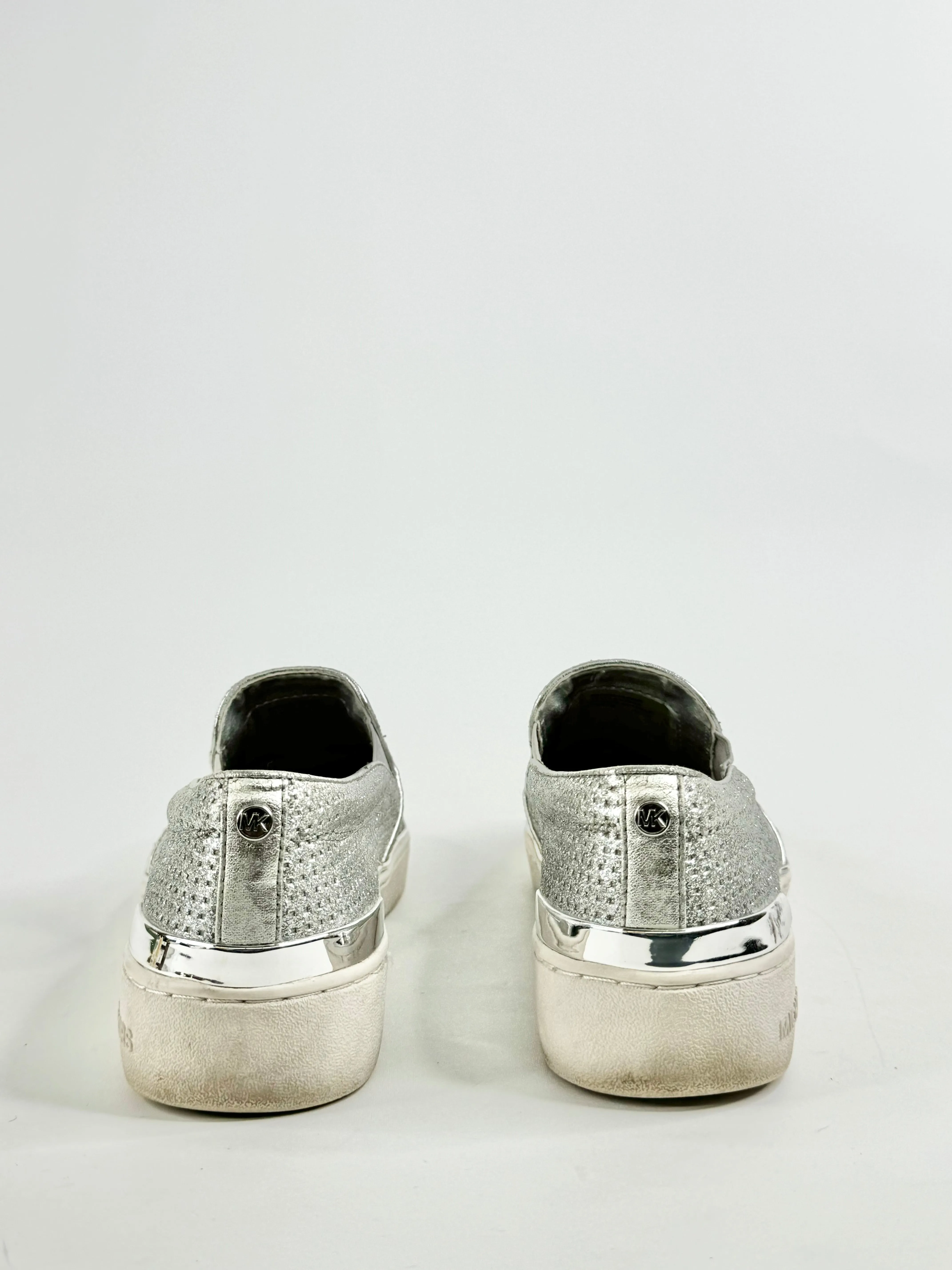 Michael by Michael Kors Silver Slip Ons - EU37