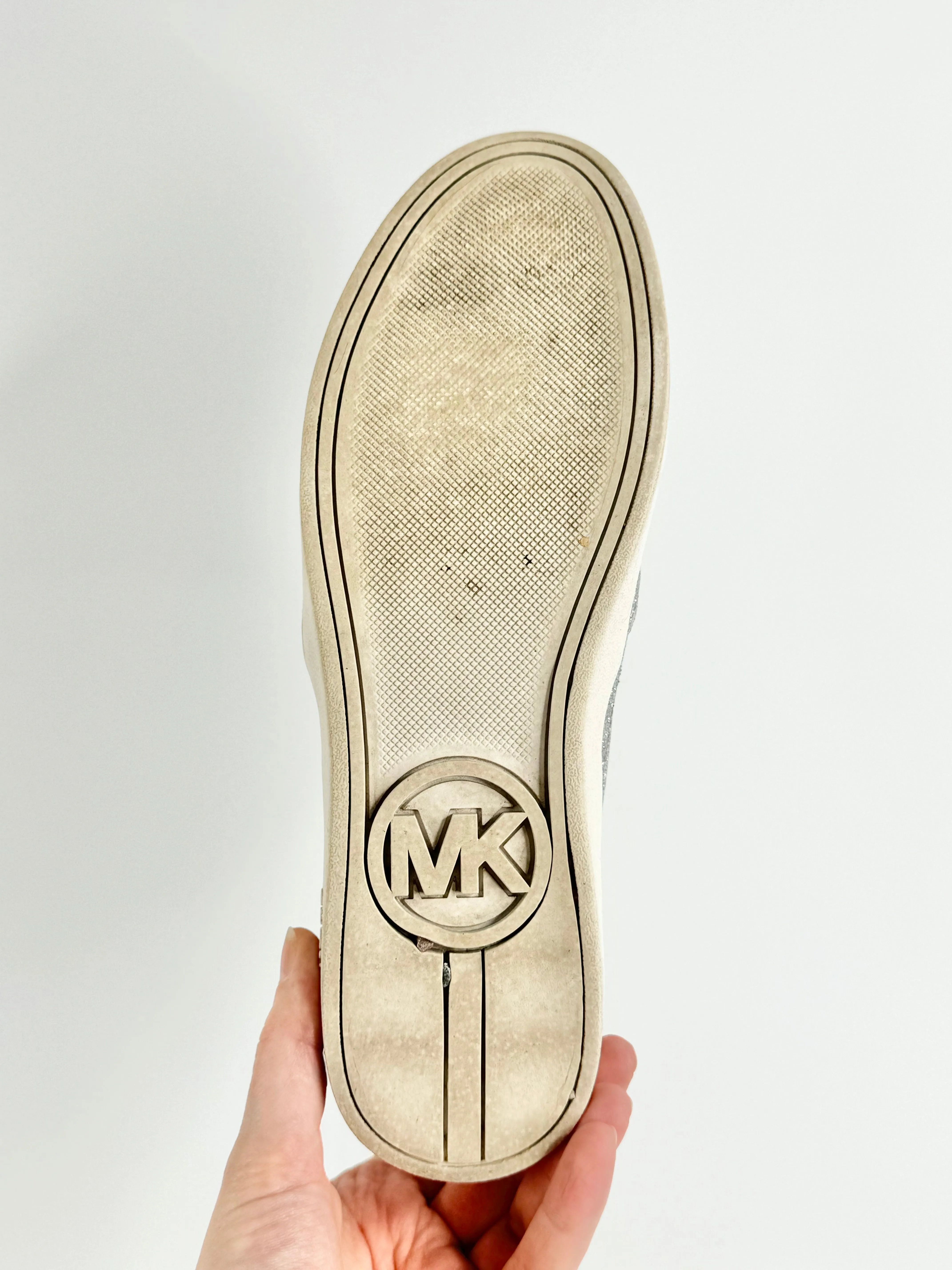 Michael by Michael Kors Silver Slip Ons - EU37