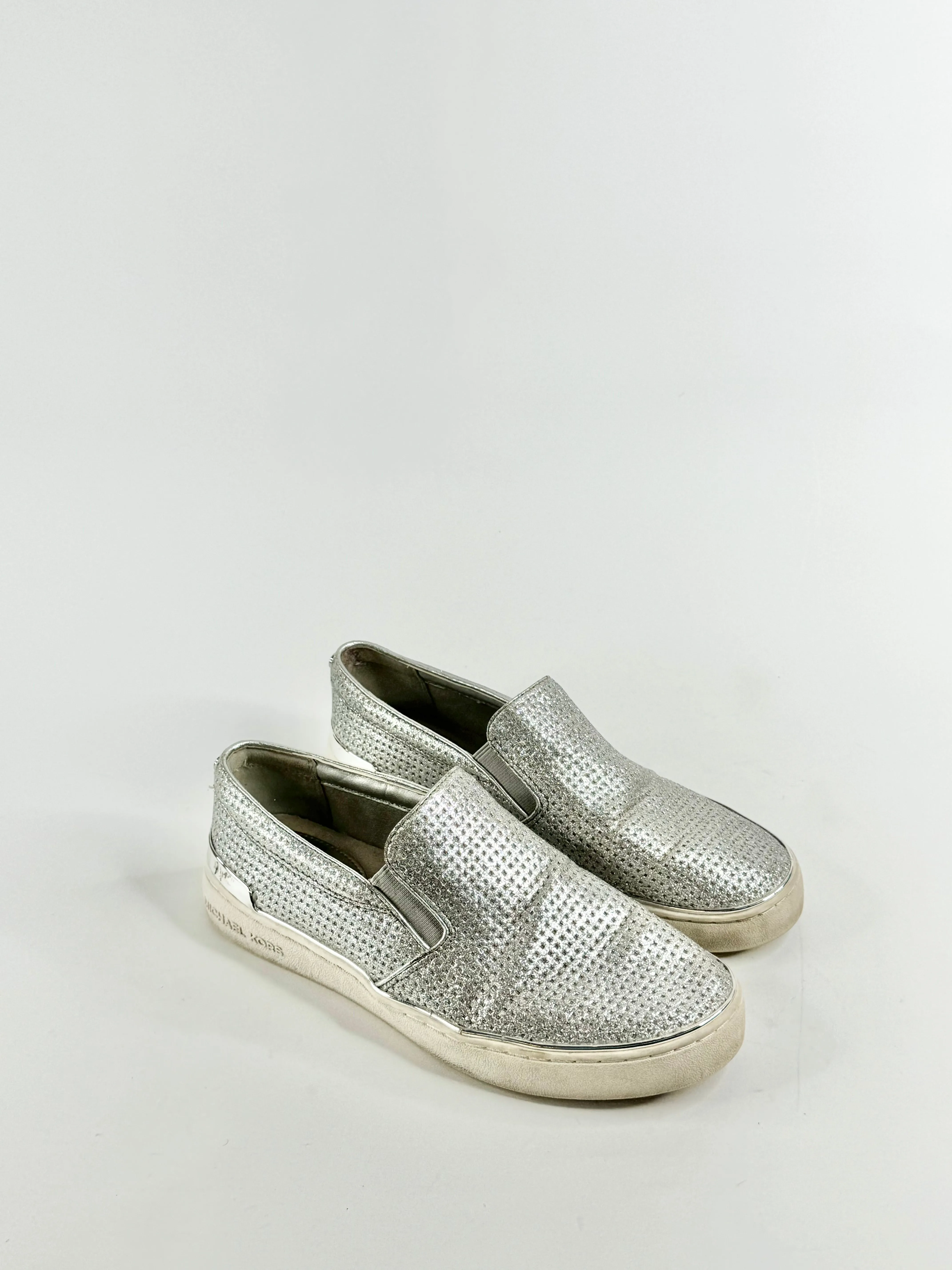 Michael by Michael Kors Silver Slip Ons - EU37