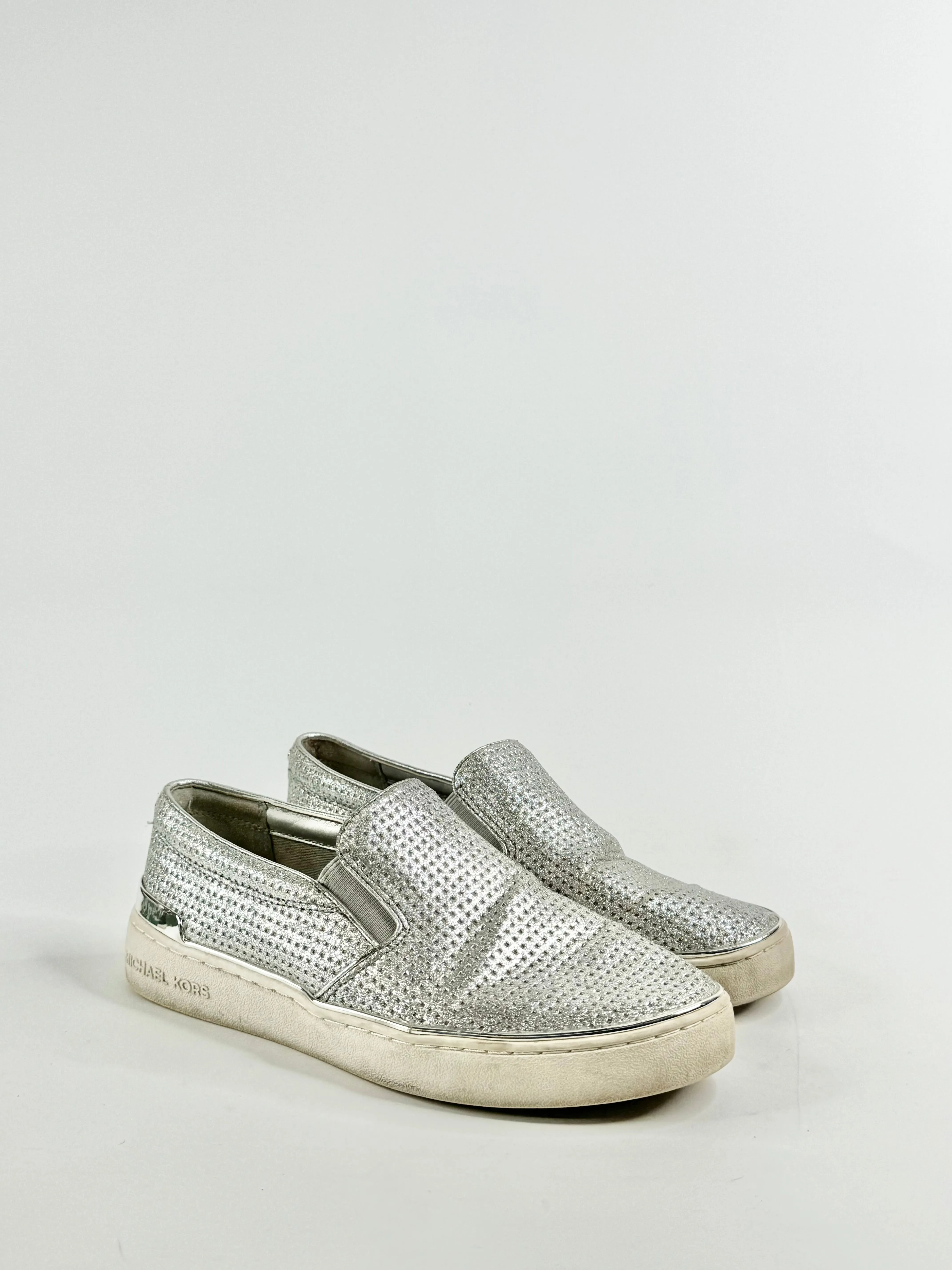 Michael by Michael Kors Silver Slip Ons - EU37