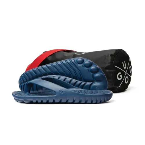 Navy Blue Flip Flops & Drybag By GUDO
