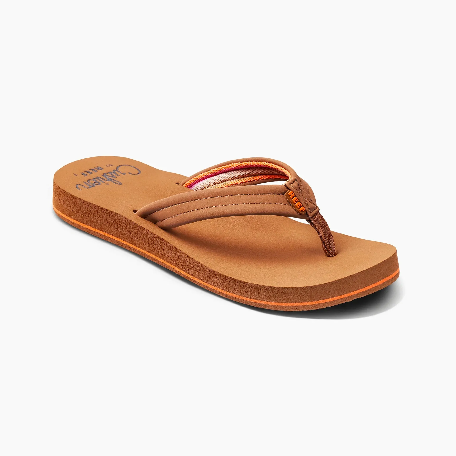 Reef Womens Cushion Breeze Flip Flops - Tan/Smoothie