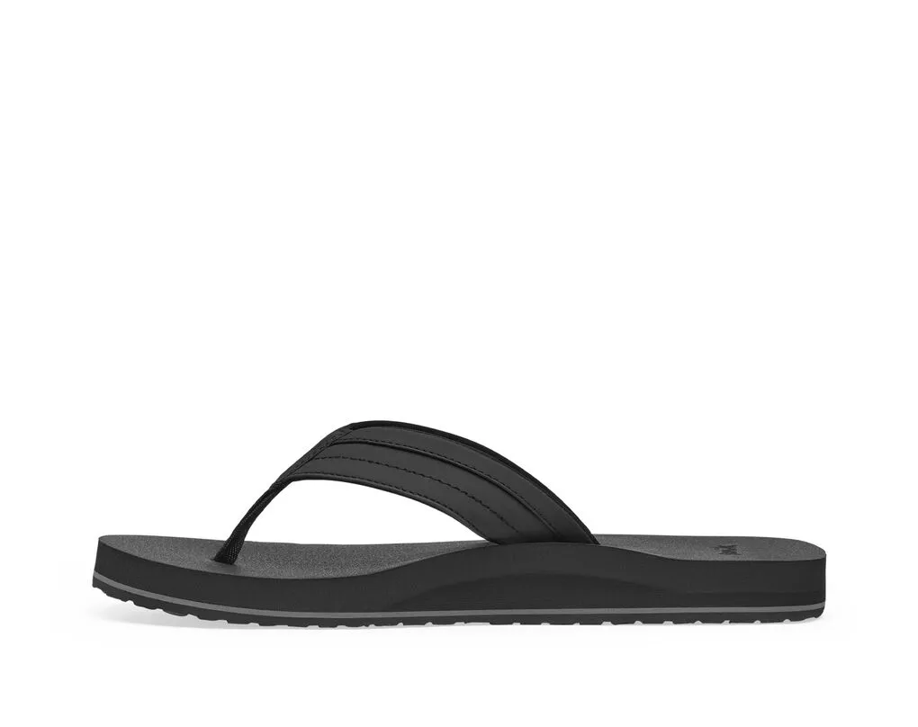 Sanuk Men's Ziggy Flip Flops - Black 1116734