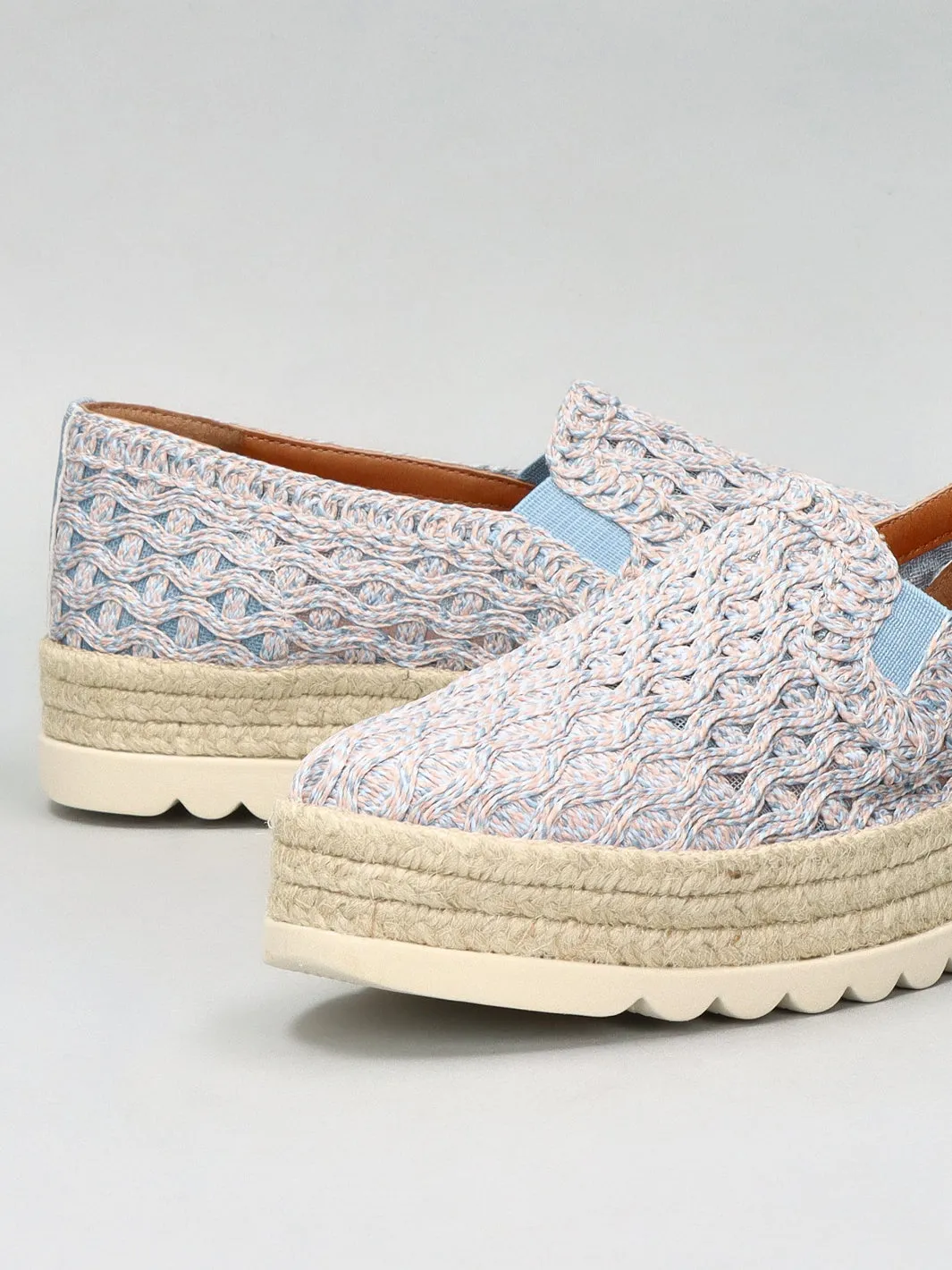 TEXTILE ESPADRILLES - BLUE