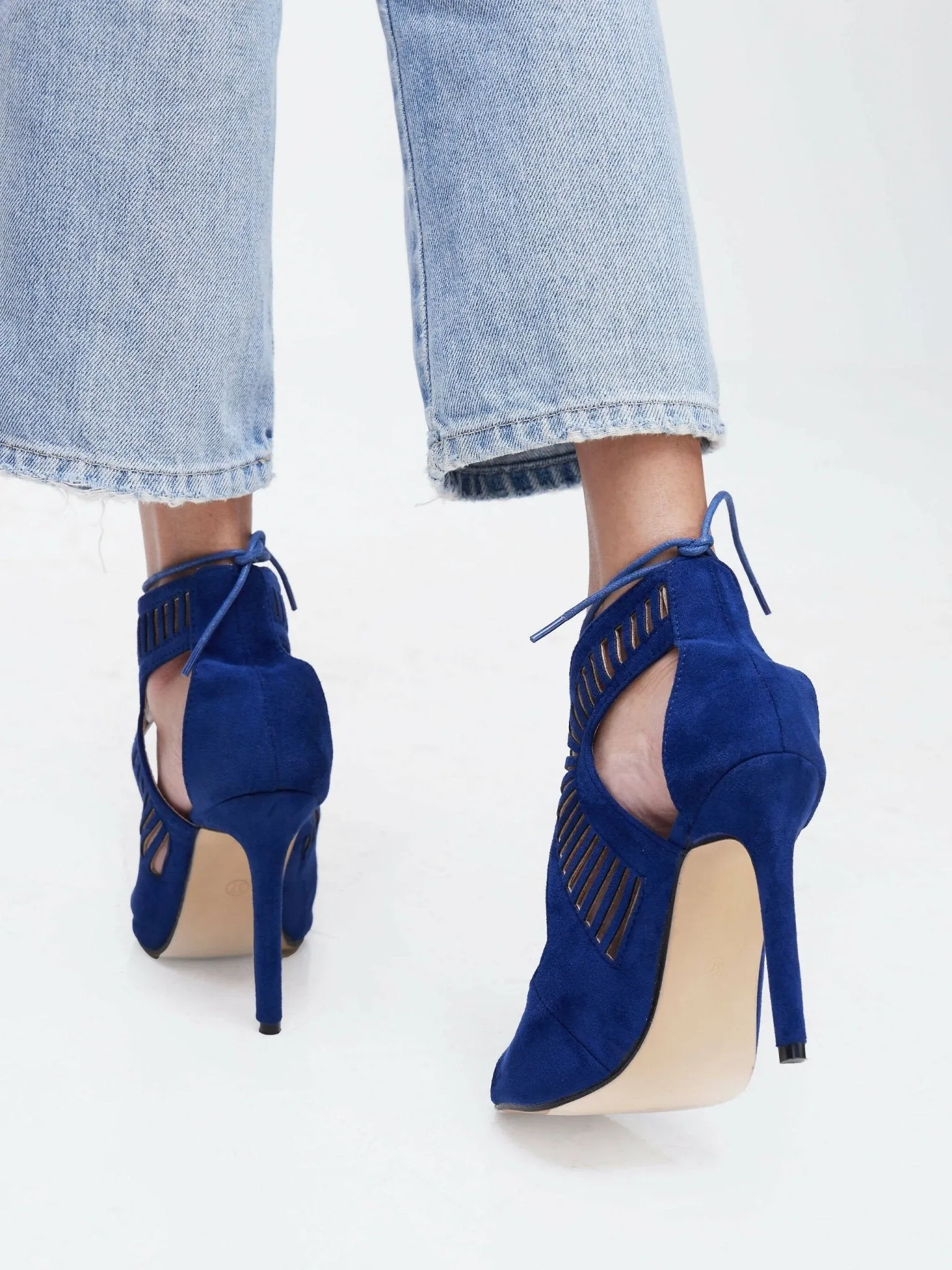 The Fashion Frenzy Sandals - Blue