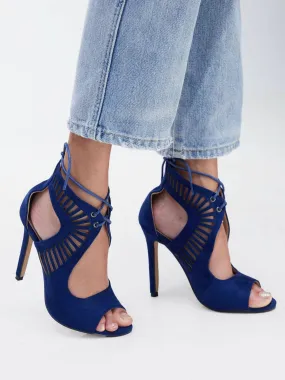 The Fashion Frenzy Sandals - Blue