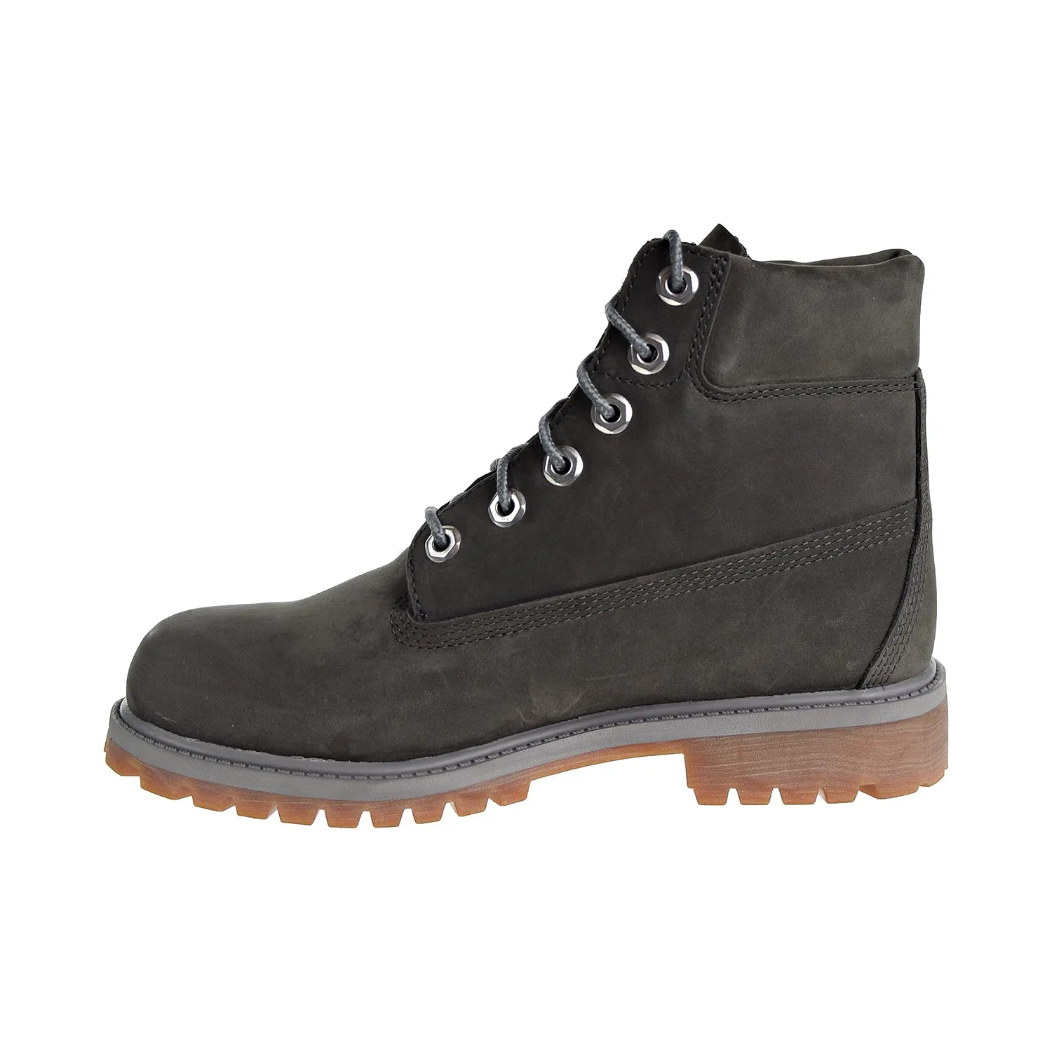 Timberland Premium Waterproof Boot Big Kids' Shoes Dark Grey