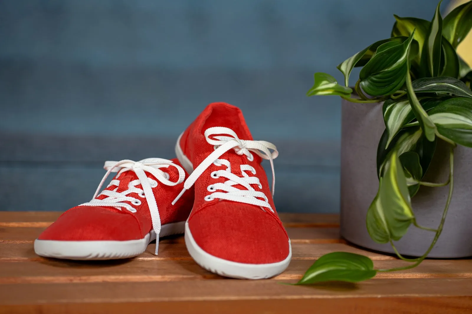 Women's Vida Hemp Comfort red sneakers